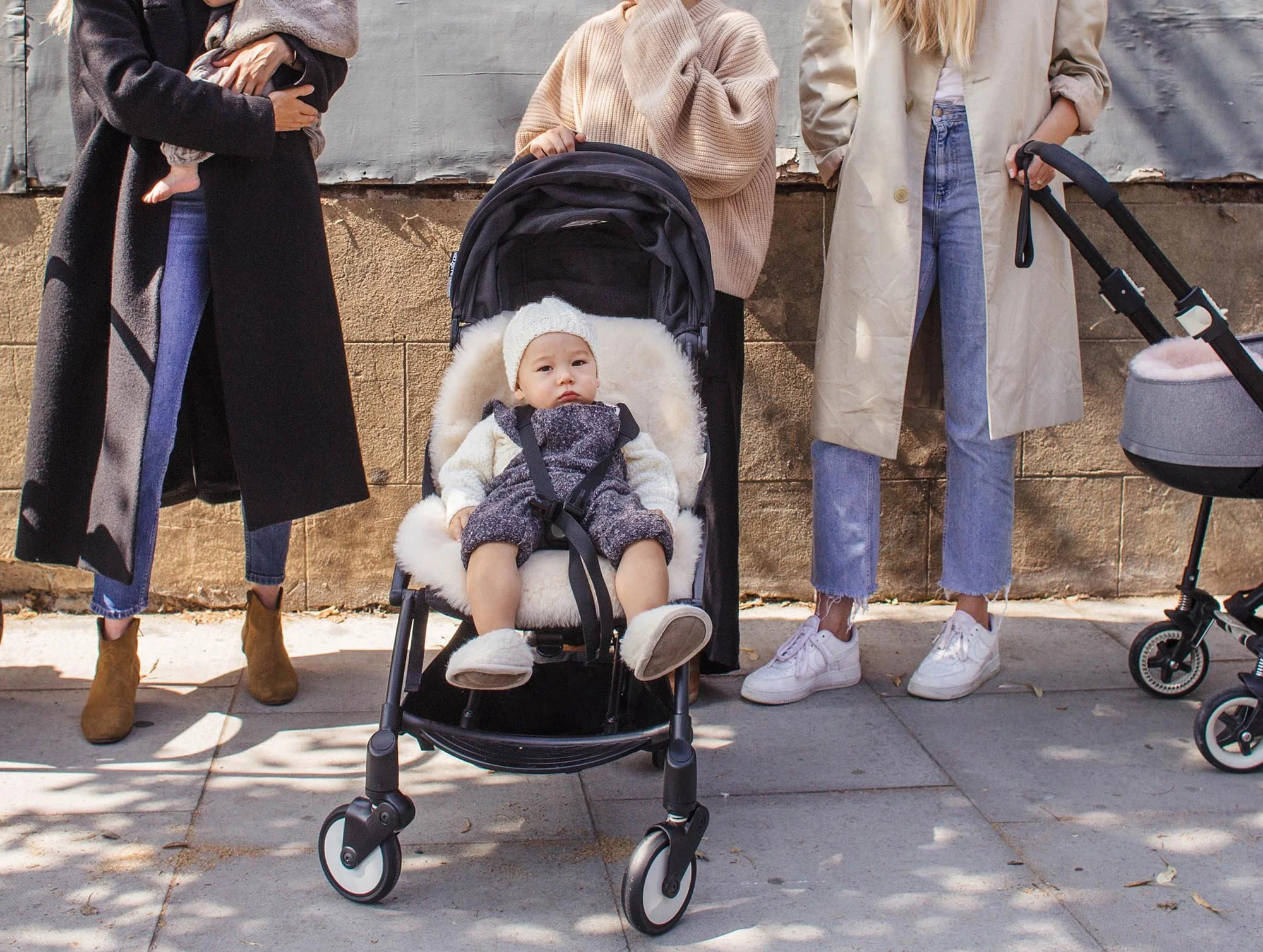 Binibamba Sheepskin Buggy Liner - Milk - Image 3